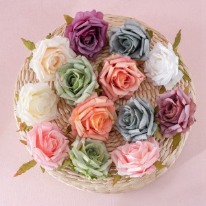 MW07301 Kepala Bunga Buatan Mawar Mini Mawar Tanpa Batang Buatan untuk Dekorasi Pernikahan Kerajinan DIY