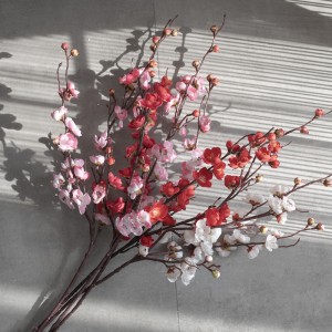 MW36860 Bunga buatan sentuhan nyata bunga plum yang indah untuk pesta pernikahan di rumah