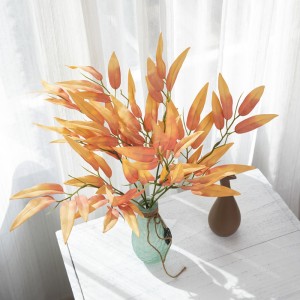 YC1095 Wholesale White Fabric Bamboo Leaf Bunch Height 31.5cm for Home Party Wedding Decoration