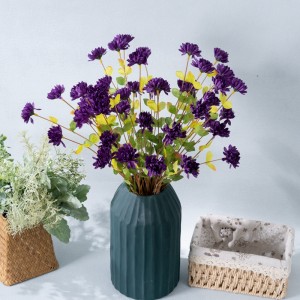 YC1109 Kembang jieunan Sutra Chrysanthemum Daisy Wildflowers jeung Batang pikeun Imah Taman Table Centerpieces Decor