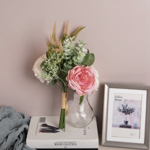 CF01134 Artificial Rose Bouquet ဒီဇိုင်းသစ် Garden Wedding Decoration Valentine's Day လက်ဆောင်