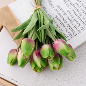 MW54502 Kunstig blomsterbuket Tulipan Hot Selling Have Bryllupsdekoration