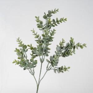 GF15769B نبات اصطناعي يتدفقون الأوكالبتوس الثلجي الأوكالبتوس فرع طويل فروع الدولار الفضي النباتات لديكور المنزل الزفاف