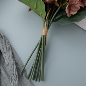 CL04515 Buqetë me lule artificiale Trëndafila Dekoratë për festë me cilësi të lartë