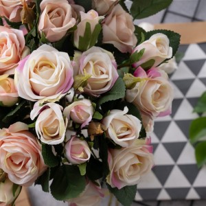 DY1-5784 Ramo de flores artificiales Rosa Venta directa de fábrica Suministro de boda