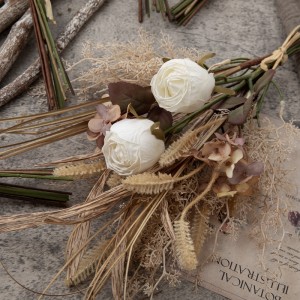 DY1-6369 Dirbtinių gėlių puokštė rožė Naujo dizaino sodo vestuvių dekoravimas