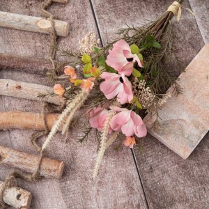 DY1-6400A mākslīgo ziedu pušķis Galsang zieds Augstas kvalitātes kāzu dekors