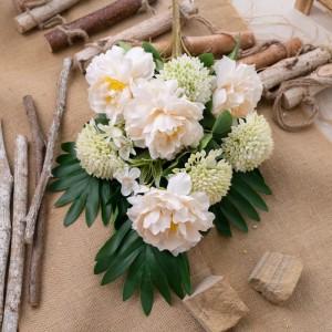 CL81504 Umělá květinová kytice Pivoňka Prodejní svatební dekorace