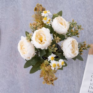 MW57515 Bouquet di fiori artificiali Crisantemi Fiori di seta economici