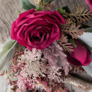 DY1-3976 Bouquet di fiori artificiali Rosa Decorazioni festive di alta qualità
