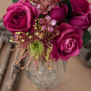 DY1-4563 Buchet de flori artificiale Trandafir Design nou Floare decorativă