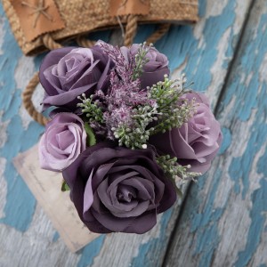 DY1-4599 مصنوعی پھولوں کا گلدستہ گلاب سستی شادی کی سجاوٹ
