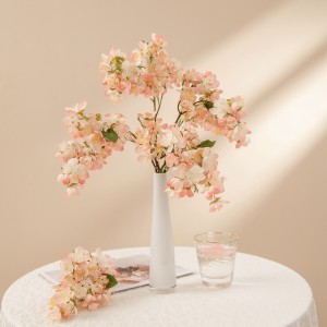 MW24831 Rami di qualità fiore di ciliegio fiore artificiale tianjin per la decorazione esterna dell'home office