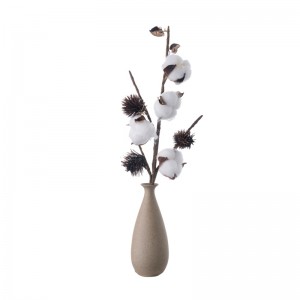 MW61180 Bulk INS Style 4 oksaga naturaalne valge puuvillase palliga lillevars kodukaunistuseks