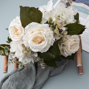 CL04510 Kunstig blomsterbukett Rose Populære bryllupssenter