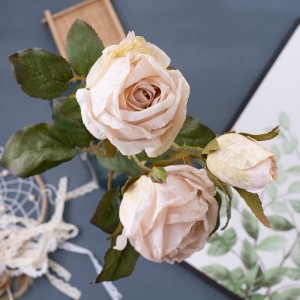 CL77515 Kunsmatige Blom Rose Factory Direkte Verkoop Blommuur Agtergrond