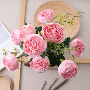 MW07505 Bouquet de fleurs artificielles pivoine décoration de jardin de mariage réaliste