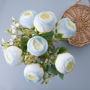 MW31513 Bouquet Flower Artificial Rose Factory Direct Sale Garden Wedding Decoration