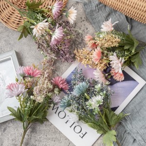 CL66513 Künstlicher Blumenstrauß Chrysanthemen Großhandel für Hochzeitsdekorationen