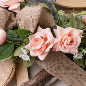 CL54527 Künstlicher Blumenkranz Rose, beliebte Garten-Hochzeitsdekoration