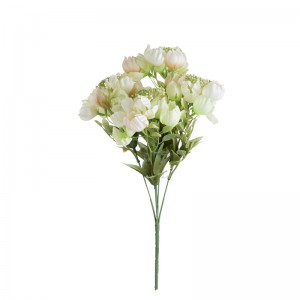 CL66507 Ανθοδέσμη τεχνητών λουλουδιών Camelia Hot Selling Προμήθειες γάμου