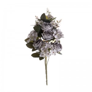 CL04507 Umělá květinová kytice Růže Prodejní zahradní svatební dekorace