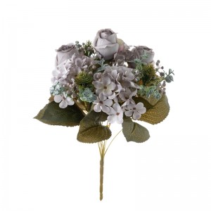 CL04513 Ram de flors artificials Rosa Flors i plantes decoratives populars