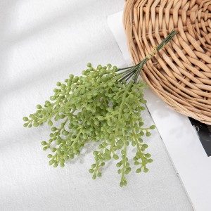 DY1-6235 Bimë me lule artificiale me dizajn të ri Degë plastike fasule jeshile Tufë e vogël e shijshme për dekorimin e shtëpisë
