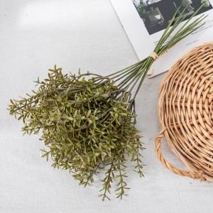DY1-6233 Nij ûntwerp Artificial Flower Plant Plastic Griene Licorice Bunch foar Outdoor Indoor Decoration