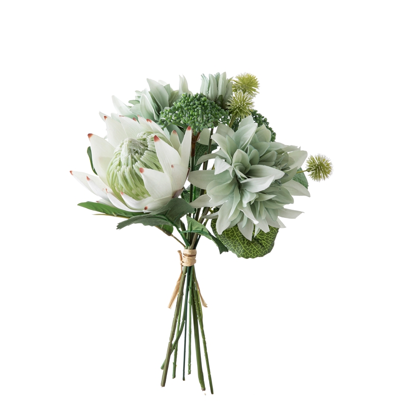 DY1-5332 Ramo de flores artificiales Dahlia Decoración de festa de alta calidade