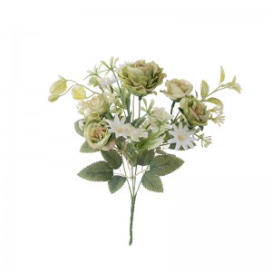 MW55747 Букет од вештачко цвеќе роза евтини празнични украси