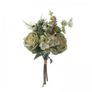 MW55749 Šopek umetnih rož, vrtnica, realistična vrtna poročna dekoracija