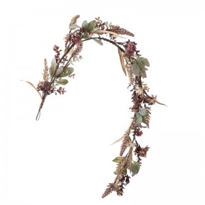 MW61513 Závesná séria eukalyptových realistických dekoratívnych kvetov a rastlín