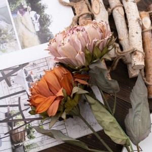 DY1-5246 fleur artificielle Protea vente directe d'usine centres de table de mariage