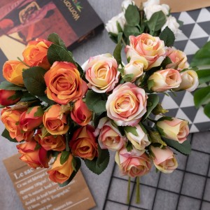 DY1-5784 Buchet de flori artificiale Fabrica de trandafiri Vânzare directă Aprovizionare pentru nuntă