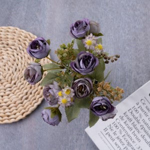 MW57516 ດອກໄມ້ທຽມ Bouquet Rose ຮ້ອນຂາຍຕົບແຕ່ງ Wedding