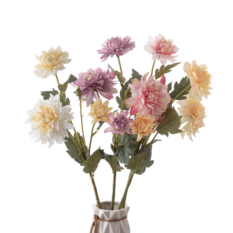 MW07502 Umělé květiny Dahlia Factory Přímý prodej hedvábných květin
