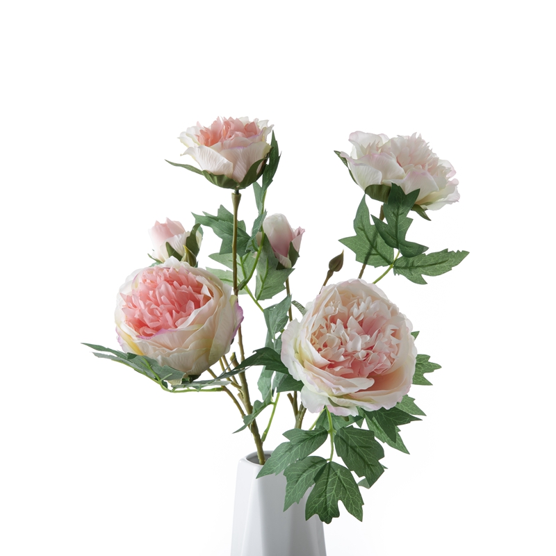 DY1-2072A Flor Artificial Rosa Chinesa Peças Centrais de Casamento Populares