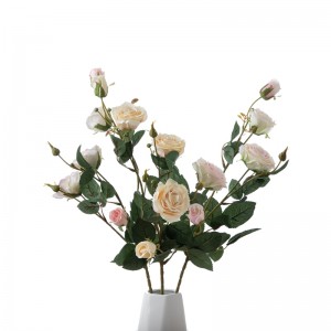 DY1-3506 Dirbtinės gėlės rožė Naujo dizaino dekoratyvinė gėlė