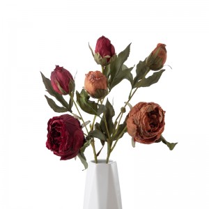 DY1-4387A 인공 꽃 모란 뜨거운 판매 꽃 벽 배경막