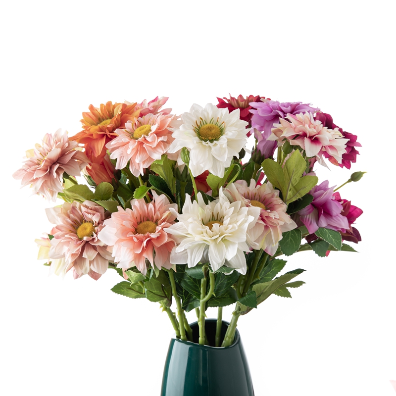 DY1-5716 Priamy predaj hodvábnych kvetov na výrobu umelých kvetov chryzantémy