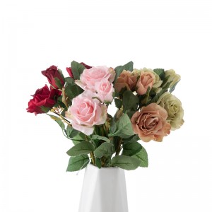DY1-5718 Роза с изкуствени цветя Висококачествен фон за стена с цветя