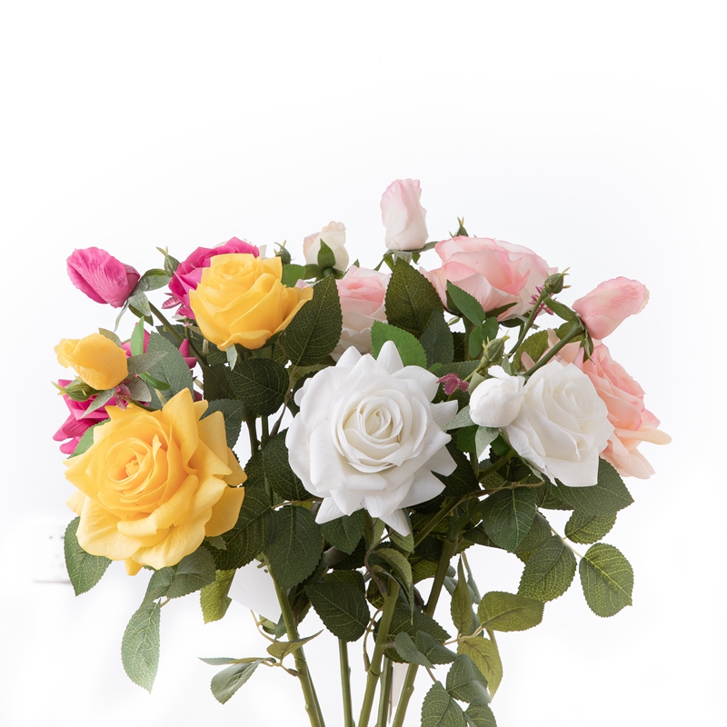 MW59607 fleur artificielle Rose vente directe d'usine fourniture de mariage
