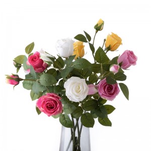 MW59608 Umělá květinová růže Realistická svatební dekorace