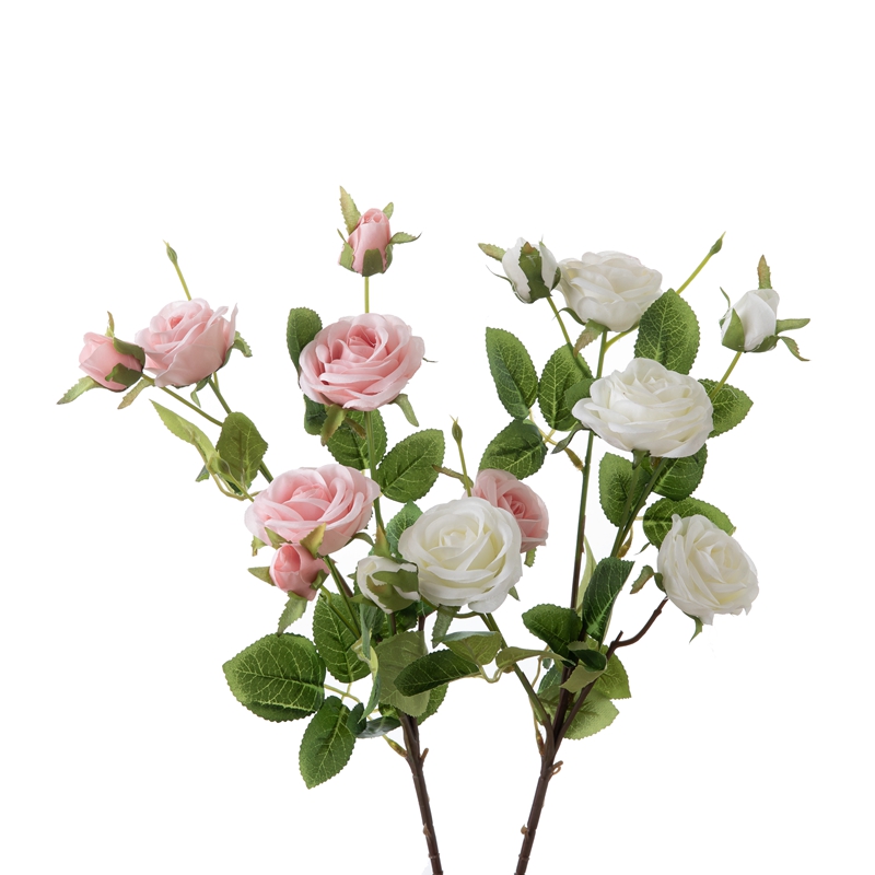 MW69512 कृत्रिम फूल चीनी गुलाब लोकप्रिय वेडिंग सेंटरपीस
