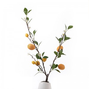 MW76701 dirbtinių gėlių augalas citrina Naujo dizaino šventiniai papuošimai