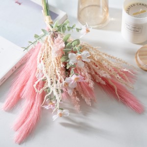 CF01673 New Arrival Manufactural Manmade Artificial Flowers Silk Pampas Fabric Wild Flowers Plastic Astilbe for Wedding Decor
