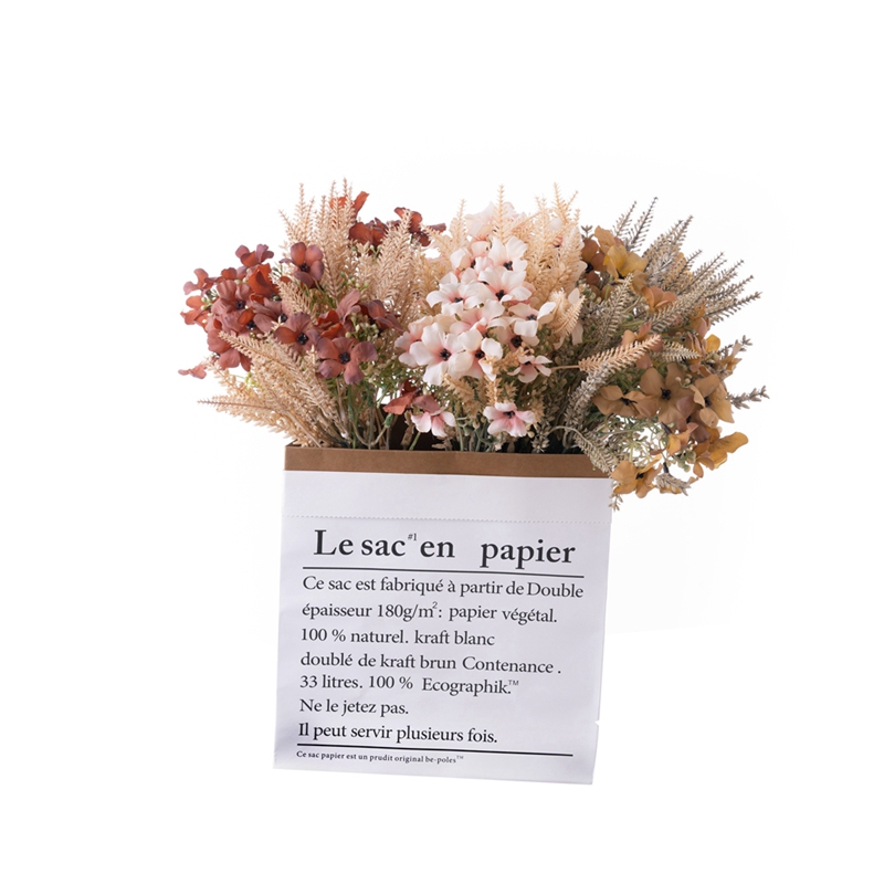 DY1-4389 Wholesale Artificial MIni Dried Wild Flowers and Plants Bouquet