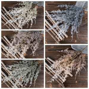 MW09105 Вештачки пластични гранки од кедрово растение Избира стебла од кедрови гранчиња за божиќен празничен зимски декор на домот