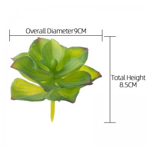 MW17685 เพิร์ลใบประดิษฐ์ MINI Succulent Lotus Planter สำหรับตกแต่ง
